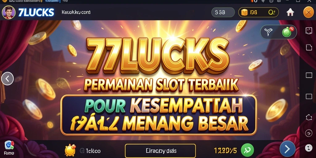 Screenshot utama <strong>77LUCKS</strong> menampilkan gameplay slot yang mendebarkan.