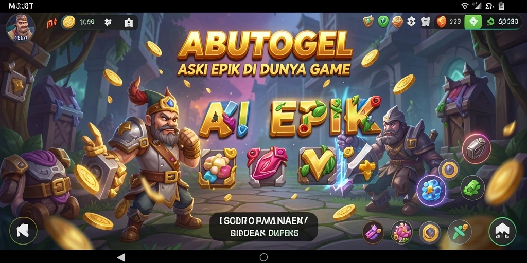 Tampilan gameplay seru dan menantang dari ABUTOGEL.