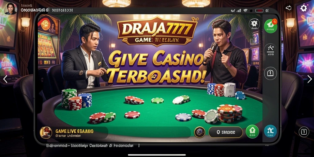 Gameplay Live Casino yang mendebarkan dan interaktif di DRAJA777.