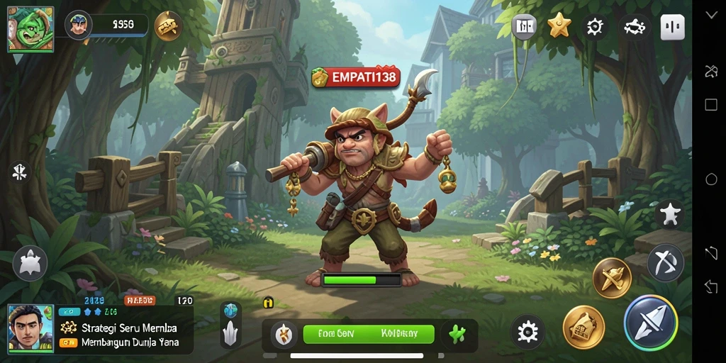 Screenshot gameplay EMPATI138 dengan strategi pertempuran yang menegangkan.