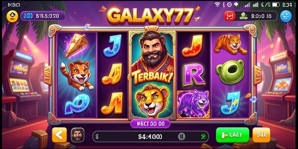 Gambaran gameplay Slot di GALAXY77 yang menarik.