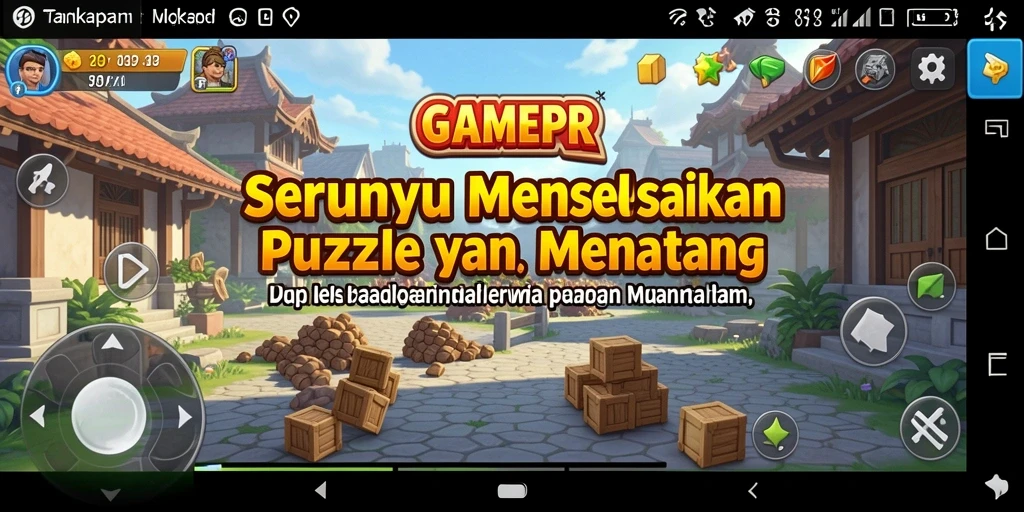 Tampilan gameplay seru dan menarik dari GAMERP, game Puzzle yang menyenangkan.