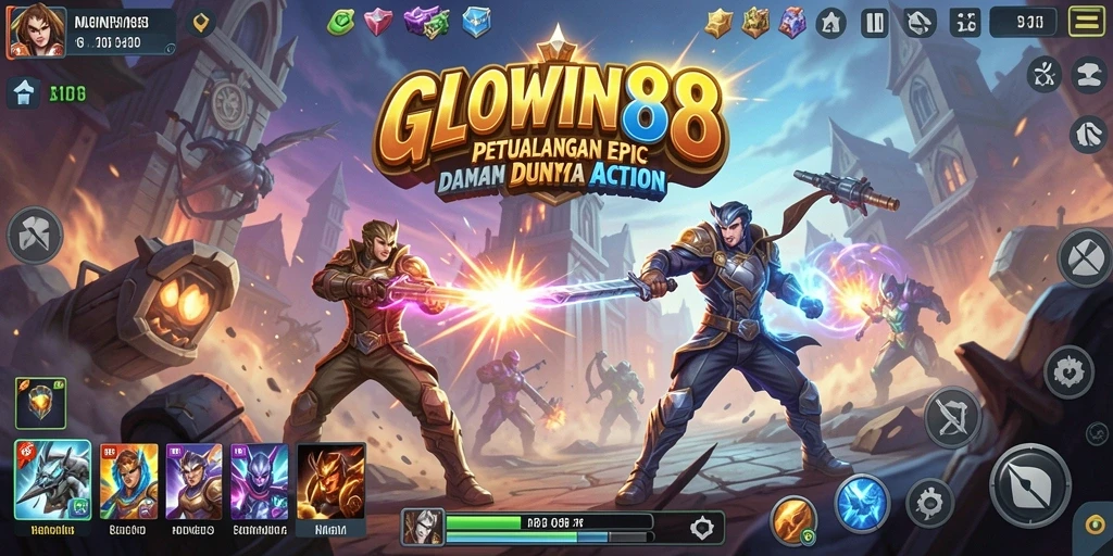 Tangkapan layar GLOWIN88 menampilkan aksi mendebarkan dan intens.