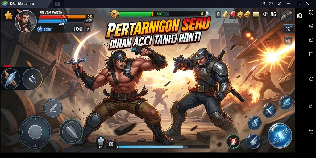 Screenshot utama ID66 menampilkan pertarungan aksi mendebarkan.