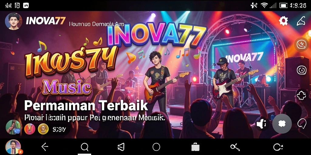Tampilan gameplay INOVA77 yang penuh warna dan interaktif.