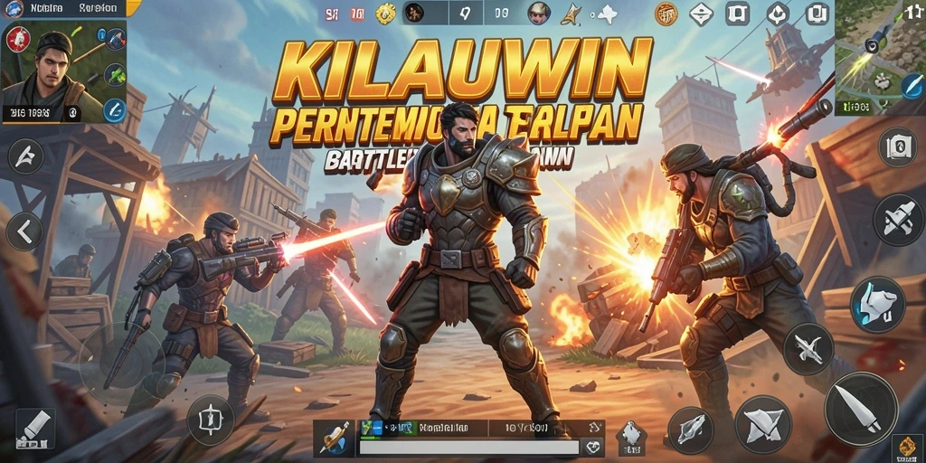 Tampilan gameplay KILAUWIN dalam aksi pertempuran Battle Royale.