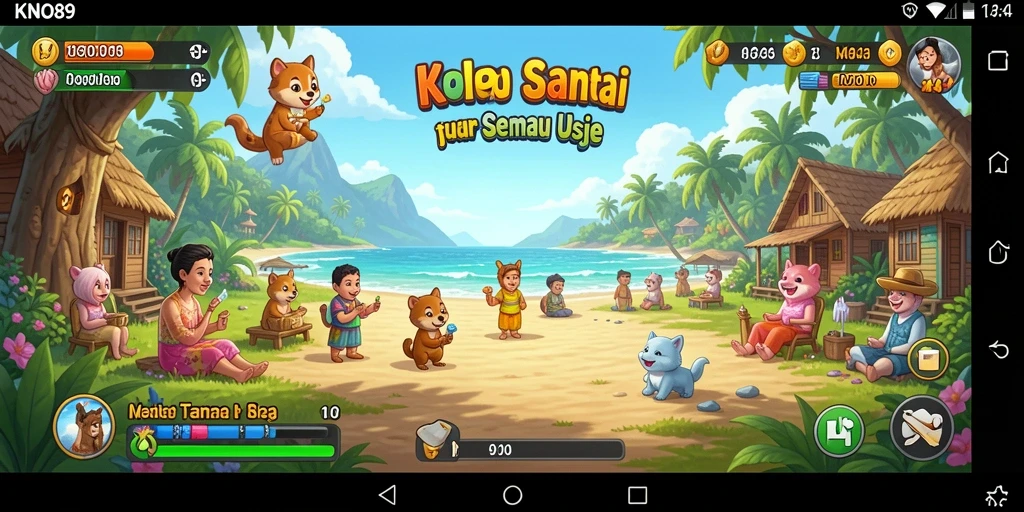 Screenshot KNO89 menampilkan aksi gameplay yang menyenangkan dan penuh warna.