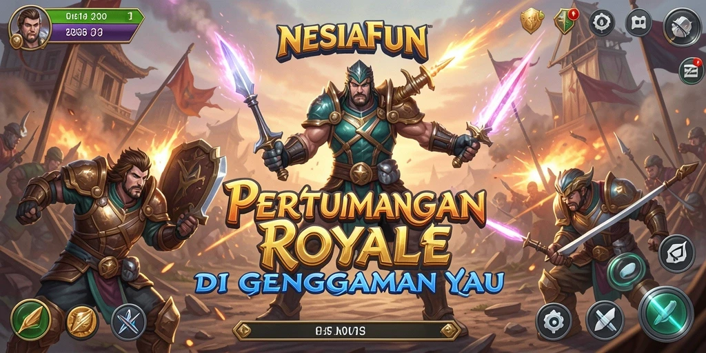 Screenshot gameplay menampilkan aksi seru Battle Royale.