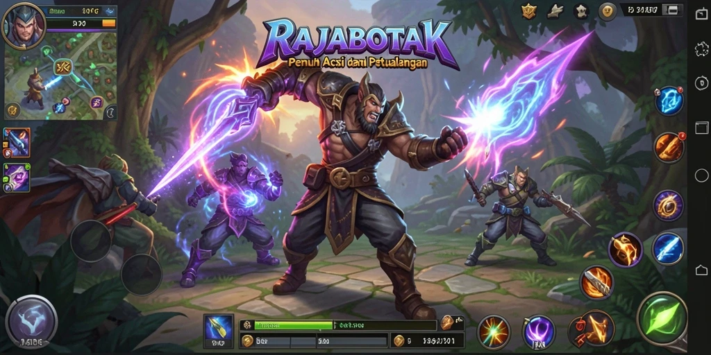 Tangkapan layar gameplay ARPG RAJABOTAK yang intens dan menakjubkan.