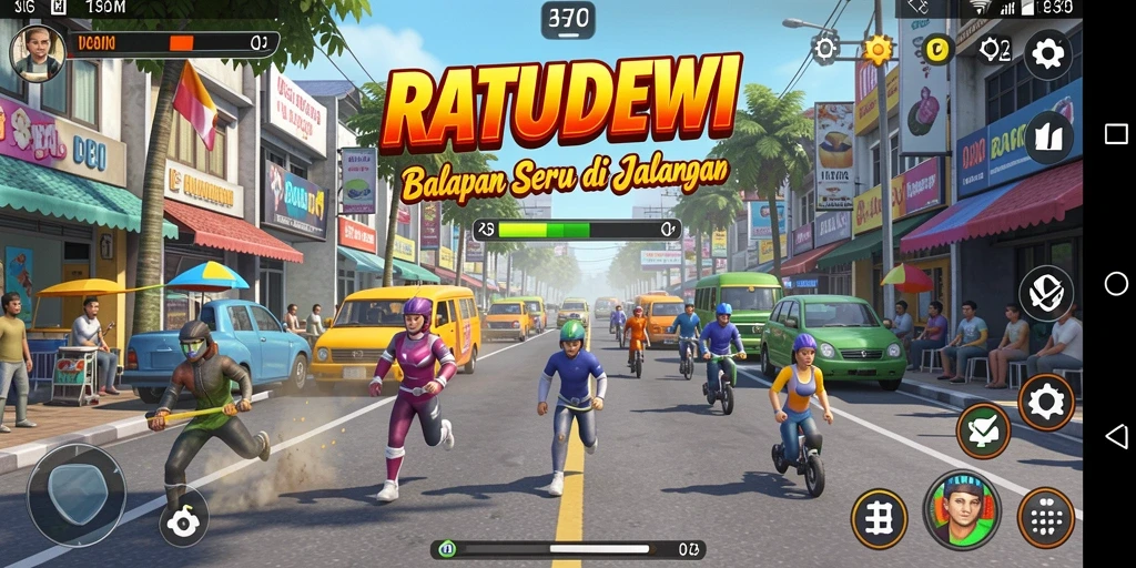 Tampilan penuh aksi dari gameplay seru RATUDEWI.