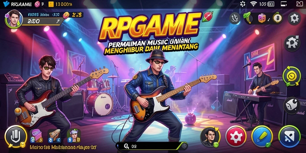 Gameplay RPGAME yang interaktif dengan nuansa musik yang menyenangkan.