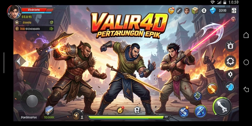 Tangkapan layar <strong>VALIR4D</strong> menampilkan aksi pertarungan intens dan karakter dinamis.